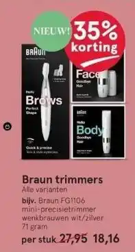 Etos Braun trimmers aanbieding