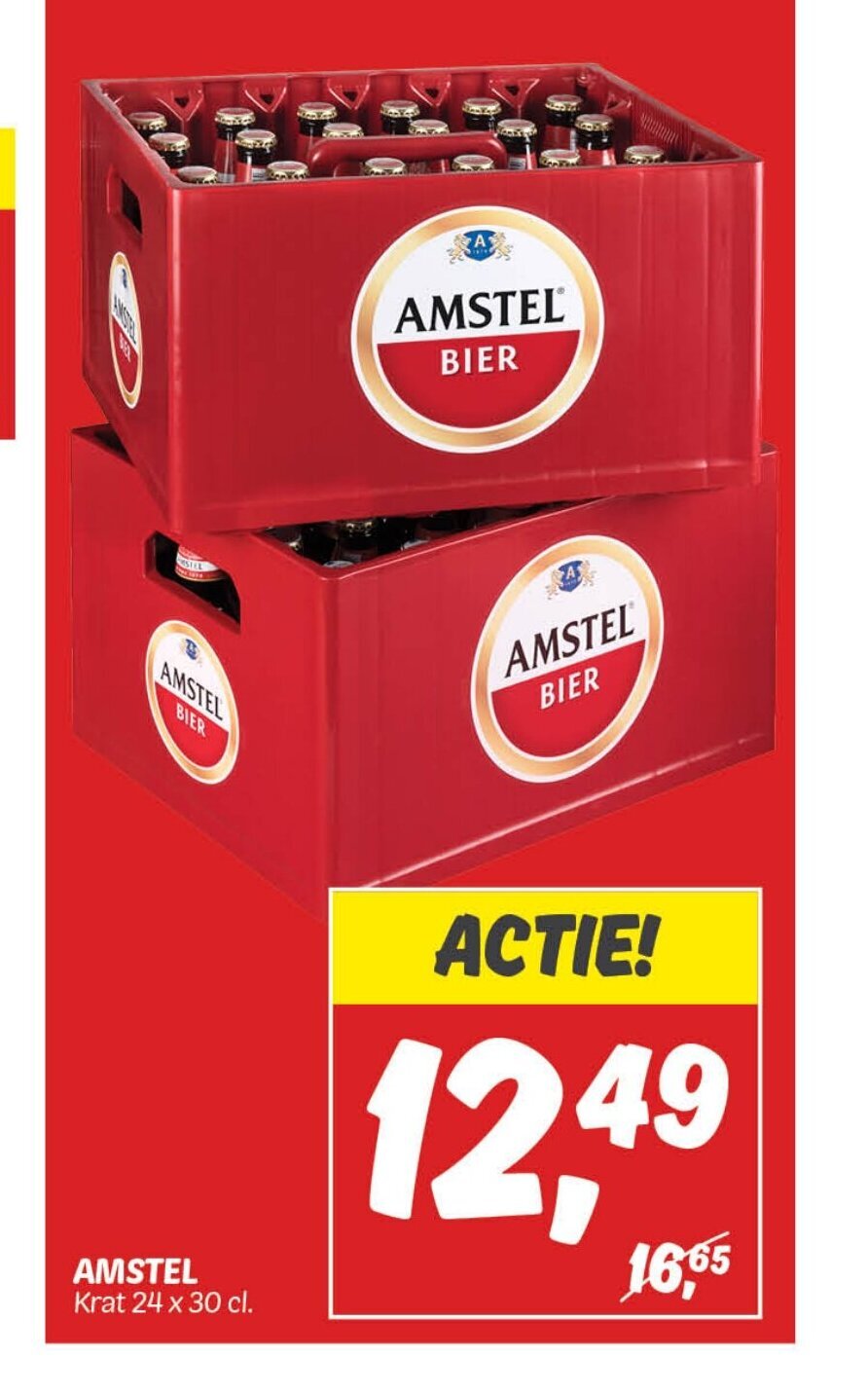 Dekamarkt AMSTEL Krat 24 x 30 cl. aanbieding