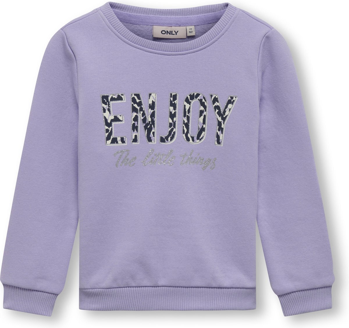 Bol.com Kids only kmglena l/s enjoy o-neck box meisjes - maat 104 aanbieding