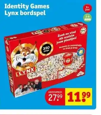 Kruidvat Identity games lynx bordspel aanbieding