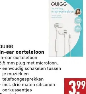 ALDI In-ear oortelefoon aanbieding