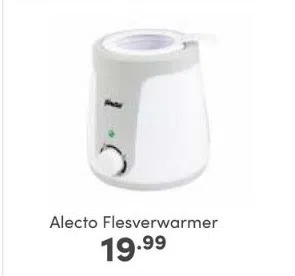 Baby & Tiener Alecto flesverwarmer aanbieding