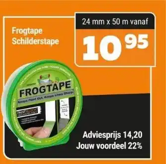 De voordeelmarkt Frogtape schilderstape aanbieding