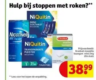 Kruidvat Hulp bij stoppen met roken? aanbieding