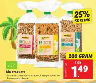 Lidl Bio crackers aanbieding