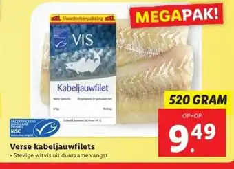 Lidl Verse kabeljauwfilets aanbieding