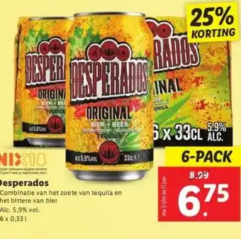 Lidl Desperados aanbieding