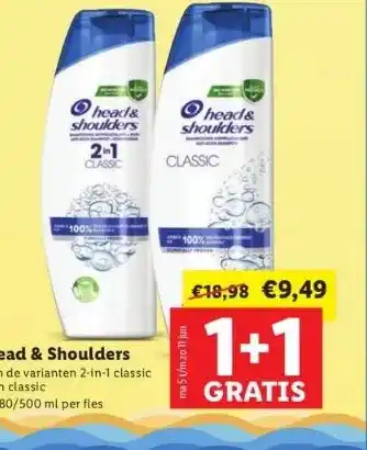 Lidl Head & shoulders aanbieding