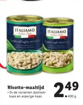 Lidl 59 risotto-maaltijd aanbieding