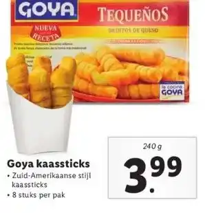 Lidl Goya kaassticks aanbieding