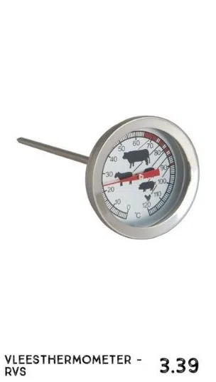 Xenos Vleesthermometer - rvs aanbieding