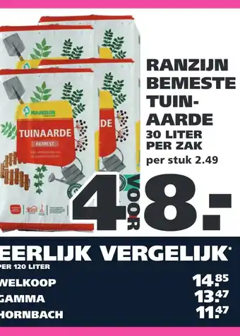 Ranzijn Ranzijn bemeste tuin- aarde aanbieding