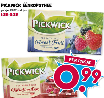 Boon`s Markt Pickwick éénkopsthee aanbieding