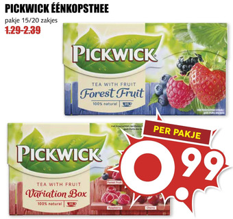 MCD Supermarkt Pickwick éénkopsthee aanbieding
