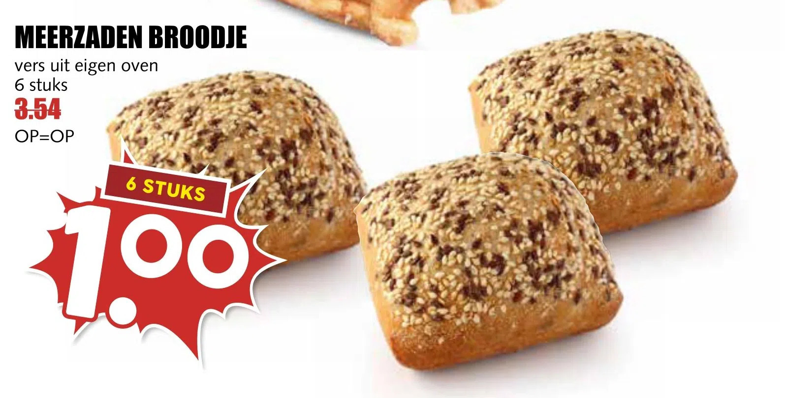 MCD Supermarkt Meerzaden broodje aanbieding