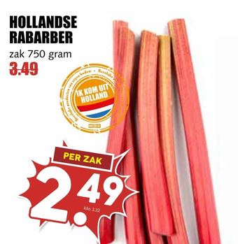 MCD Supermarkt Hollandse rabarber aanbieding