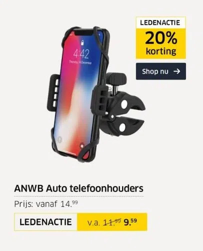 ANWB Anwb auto telefoonhouders aanbieding