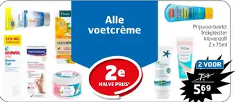 Trekpleister Alle voetcrème aanbieding