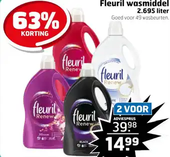 Trekpleister Fleuril wasmiddel aanbieding