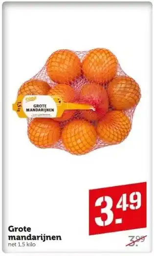 Coop Grote mandarijnen aanbieding