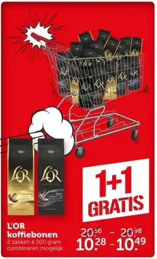 Coop L'or koffiebonen aanbieding