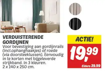 Dekamarkt Verduisterende gordijnen aanbieding