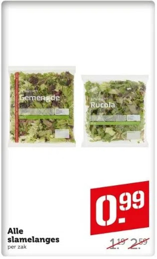 Coop Alle slamelanges aanbieding