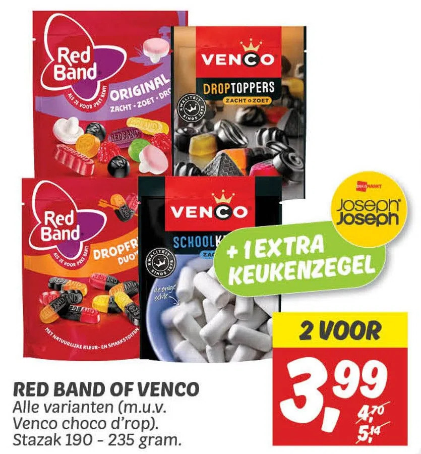 Dekamarkt Red band of venco aanbieding