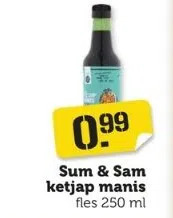 Coop Sum & sam ketjap manis aanbieding