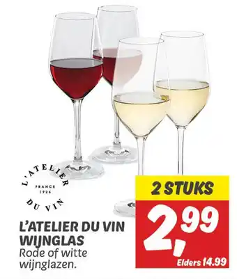 Dekamarkt L'atelier du vin wijnglas aanbieding
