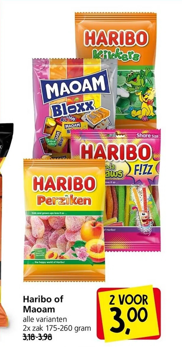 Jan Linders Haribo of maoam aanbieding