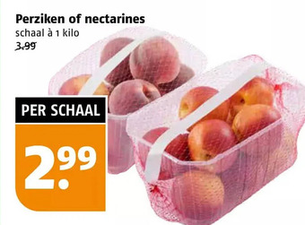 Poiesz Perziken of nectarines aanbieding