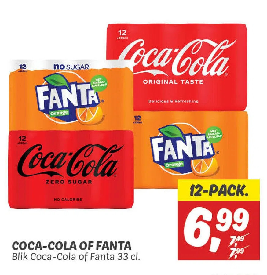 Dekamarkt Coca-cola of fanta aanbieding