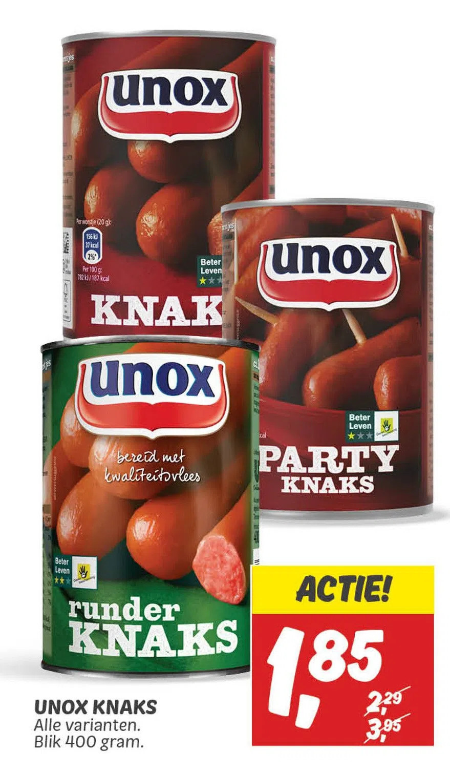 Dekamarkt Unox knaks aanbieding