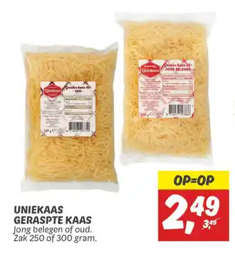 Dekamarkt Uniekaas geraspte kaas aanbieding