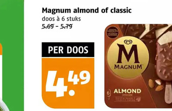 Poiesz Magnum almond of classic aanbieding
