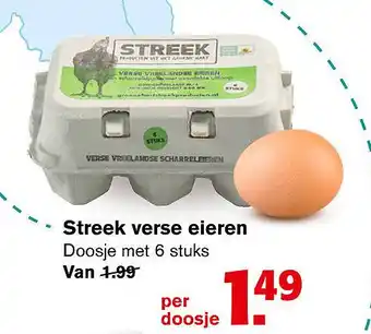 Hoogvliet Streek verse eieren aanbieding