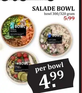 MCD Supermarkt Salade bowl aanbieding