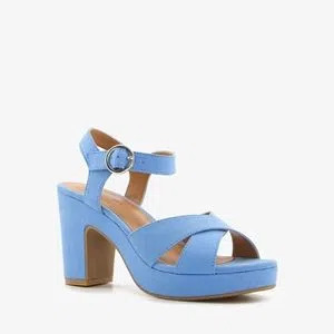 Scapino Blue box blauwe dames sandalen met hak aanbieding