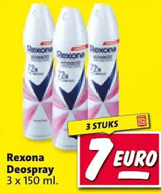Nettorama Rexona deospray aanbieding