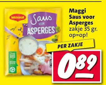 Nettorama Maggi saus voor asperges aanbieding