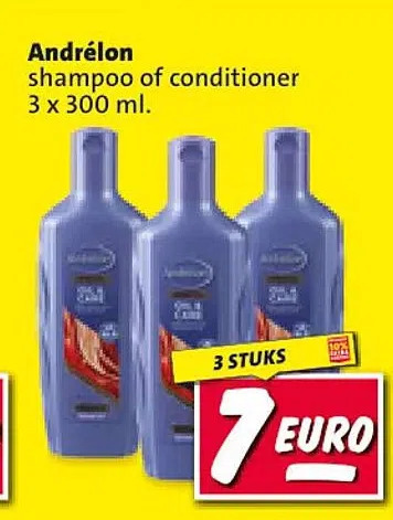 Nettorama Andrélon shampoo of conditioner aanbieding