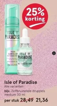 Etos Isle of paradise alle varianten aanbieding