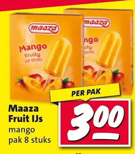 Nettorama Maaza fruit ijs aanbieding