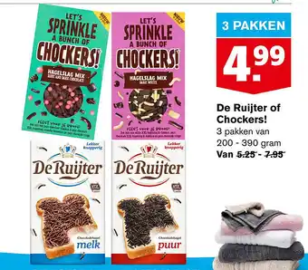 Hoogvliet De Ruijter of Chockers! 200-390 gram aanbieding