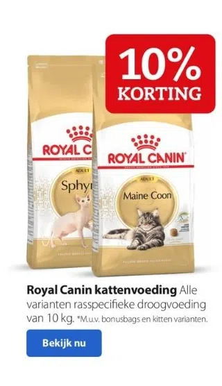 Boerenbond Royal canin kattenvoeding aanbieding