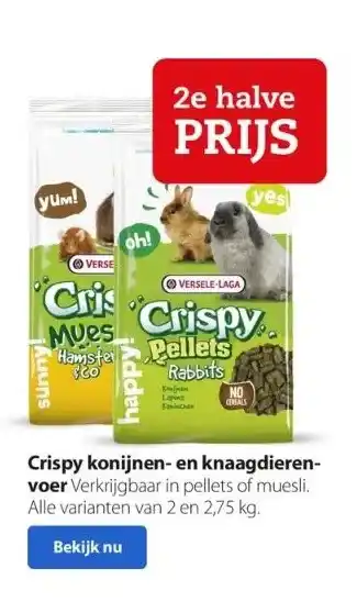 Boerenbond Crispy konijnen- en knaagdierenvoer aanbieding