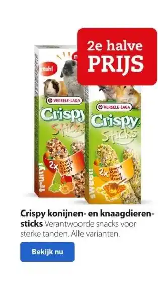 Boerenbond Crispy konijnen- en knaagdierensticks aanbieding