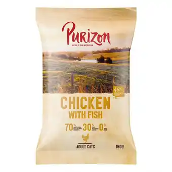 Zooplus 150g adult kip & vis purizon graanvrij kattenvoer droog aanbieding