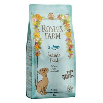 Zooplus 2 + 1 gratis! 3 kg rosie's farm - zalm aanbieding